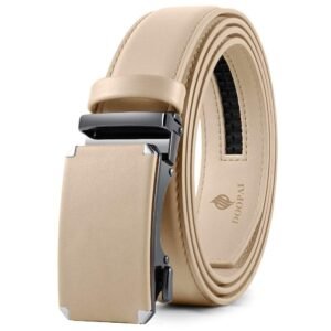 DOOPAI Belt Men, Ratchet Belt Dress Adjustable 1 3/8" Genuine Leather Designer Belt, Size Length Can be Cut, with Gift Box