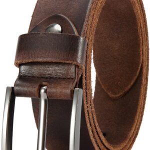 DOOPAI Gürtel Herren,Vollledergürtel Casual Arbeits,Cowboy Anzug Ledergürtel,Einstellbare Gürtel