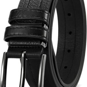 DOOPAI Men's Leather Belt - 1 3/8" Genuine Cowhide Dress Belt for Work, with Quick-Size Adjuster Golf & Casual