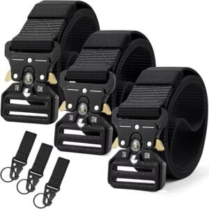 DOOPAI Tactical Belt for Men, Military Nylon Web with Quick Release Heavy Duty Buckle, Ideal for Work, Hiking, and Army